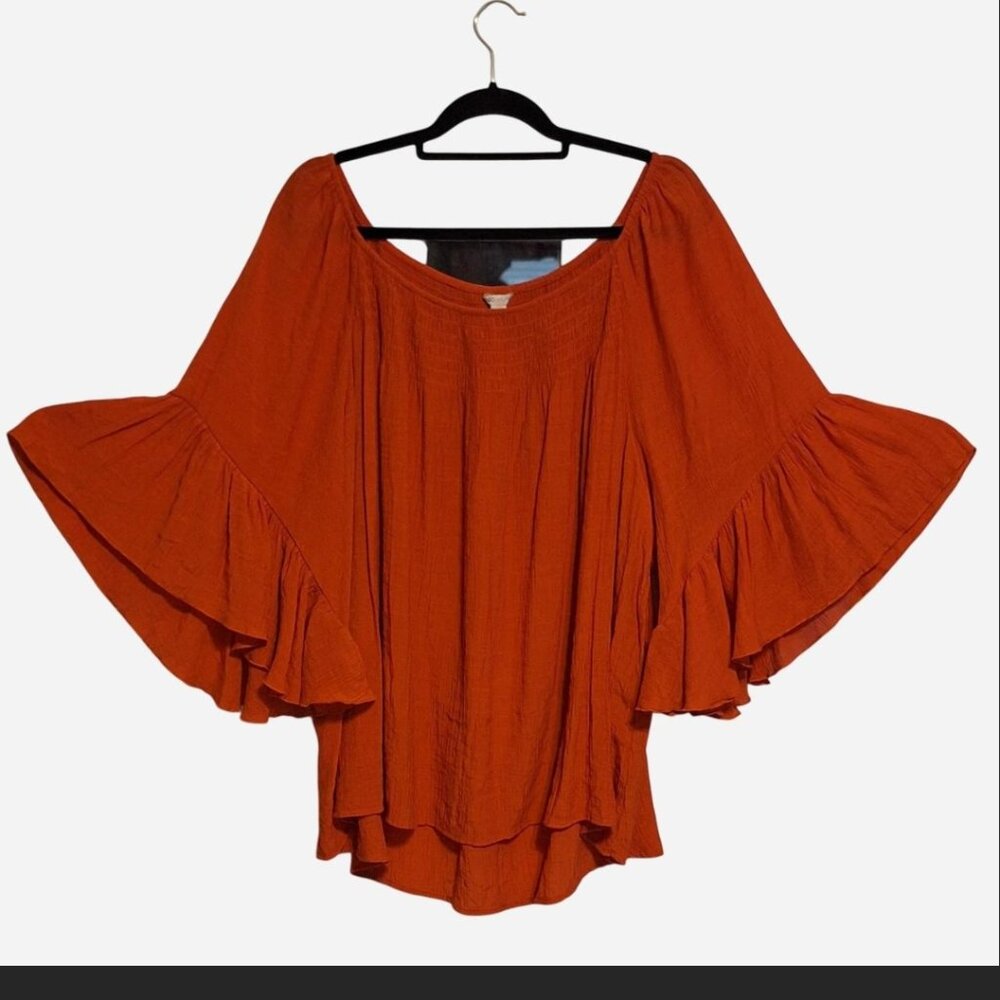 CATO, harvest orange tunic, size 26/28WP